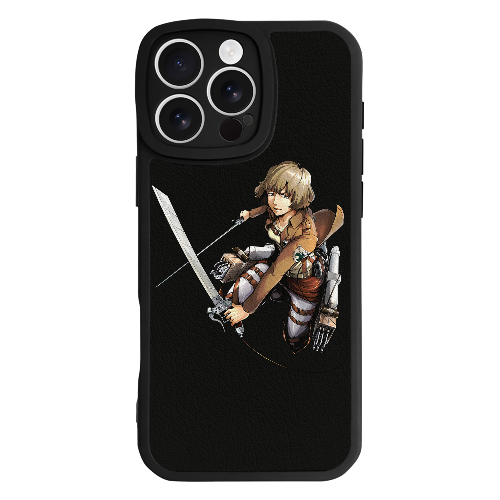 （画像用） 進撃の巨人 ヒツチ Attack on Titan Hitch 【iPhone 16シリーズ対応】シリコンスマホケース（レザー調） 材質：シリコン